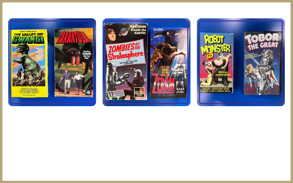 Assorted VHS tapes