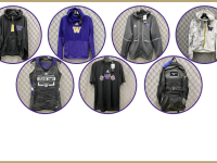 assorted athletic apparel