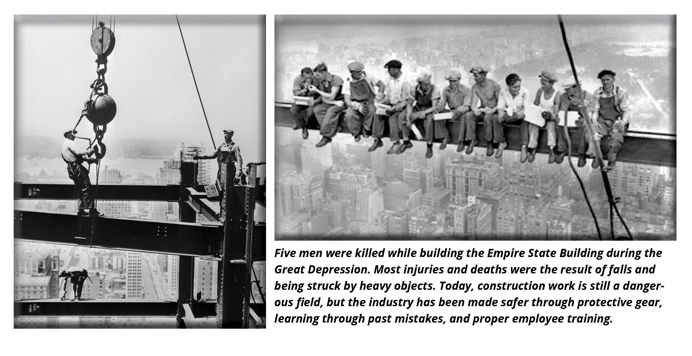 Empire State Building construction 1920s