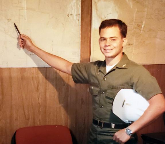 Lou Cariello military photo, 1988