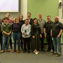 group of people posing