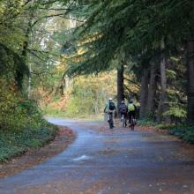 Riders on the Burke Gilman Trail