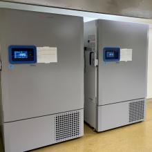 "Ultra-Low" freezers in the new lab space at Brotman Baty Institute