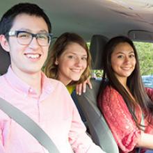 UW students using seatbelts