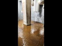 standing water in concrete room