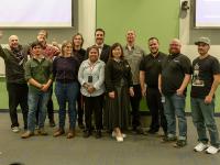 group of people posed together 