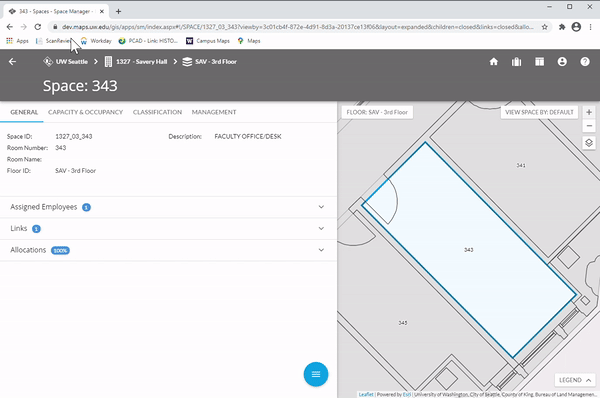 animated gif showing how to remove an assigned employee in space manager