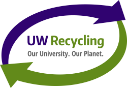 uw recycling our university our planet logo