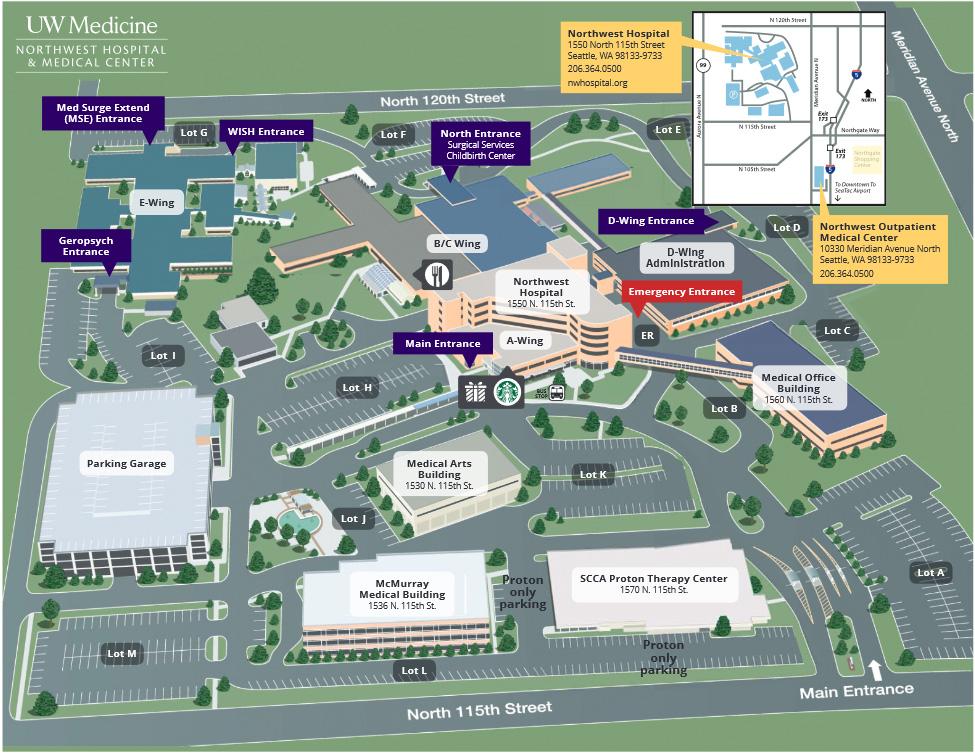 UWMC Northwest Major Institution Master Plan UW Facilities   Map Of Uwmc Northwest Hospital 