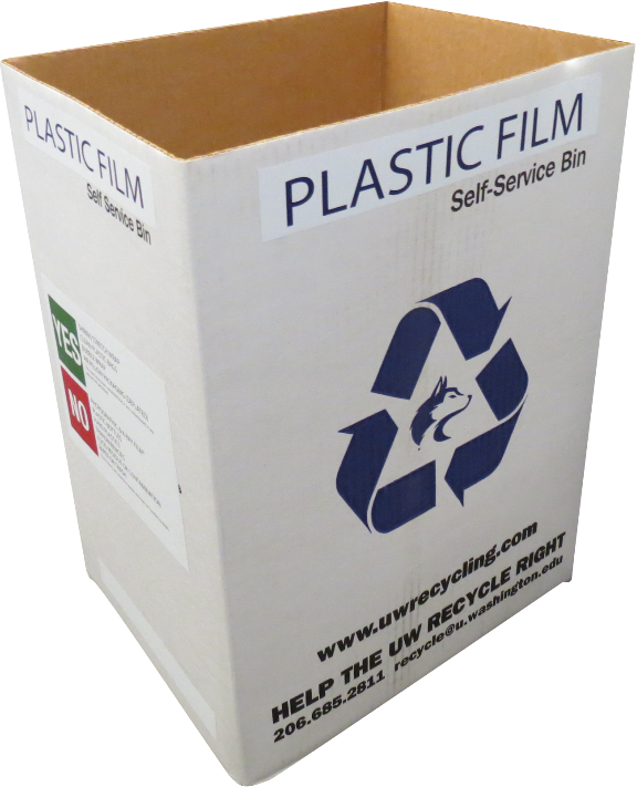 Self-service plastic film bin