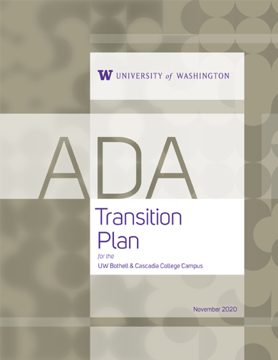 cover page of uw bothell ada transition plan