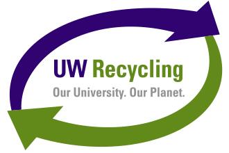 uw recycling our university our planet logo