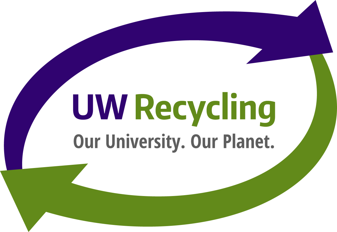 uw recycling our university our planet logo