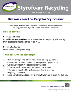 Styrofoam Bags - North Foege Instructions (pdf)