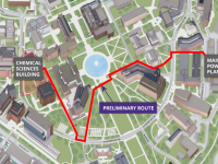 UW Campus Map view of project location