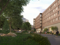 Rendering of Haggett Hall 