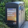 Recycling and waste bins on UW campus