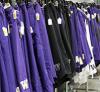 UW athletic wear on a hanger