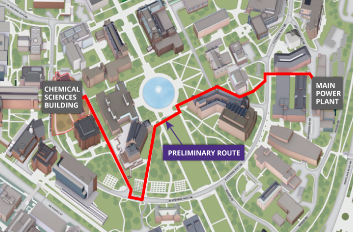 UW Campus Map view of project location