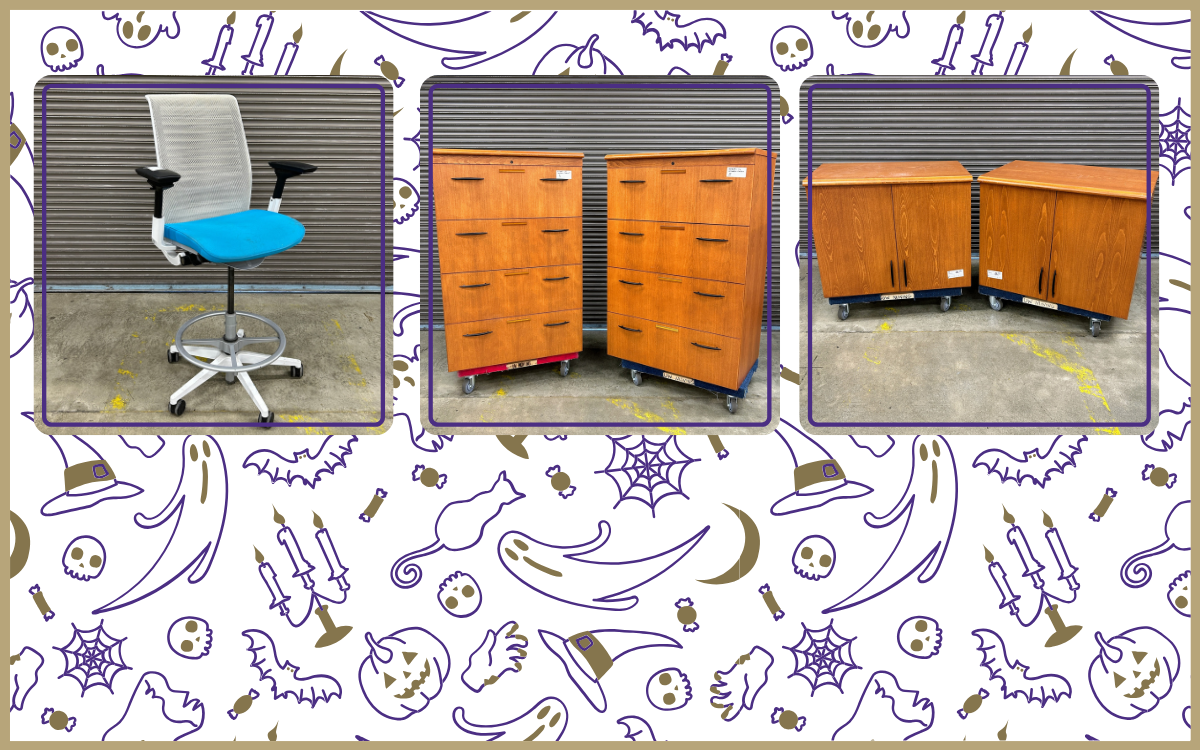 Steelcase chair, matching wood file cabinets, matching wood cabinet