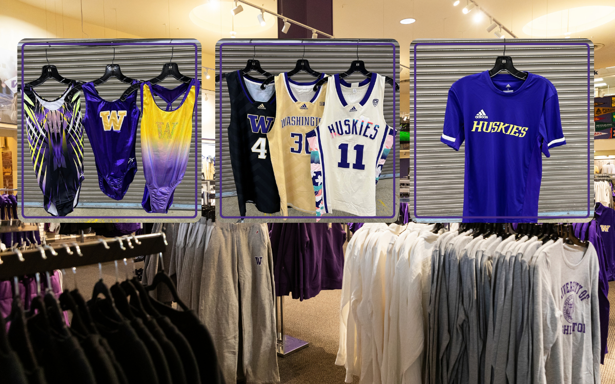 bedazzled leotards, basketball jerseys, and purple shirts