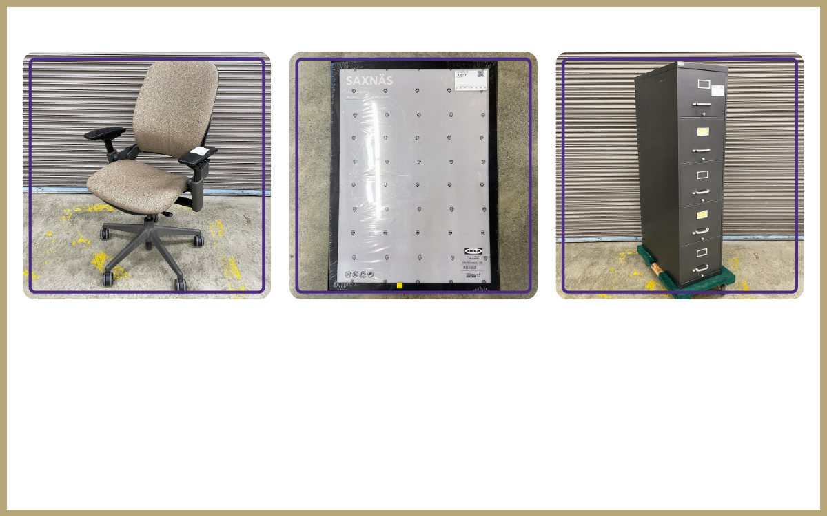 brown and black office chair, ikea frame, 4 drawer vertical file cabinet