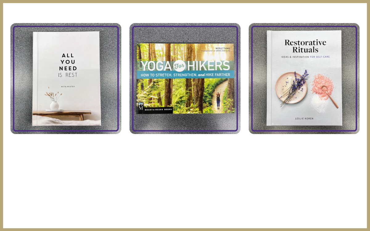 trio of wellness books