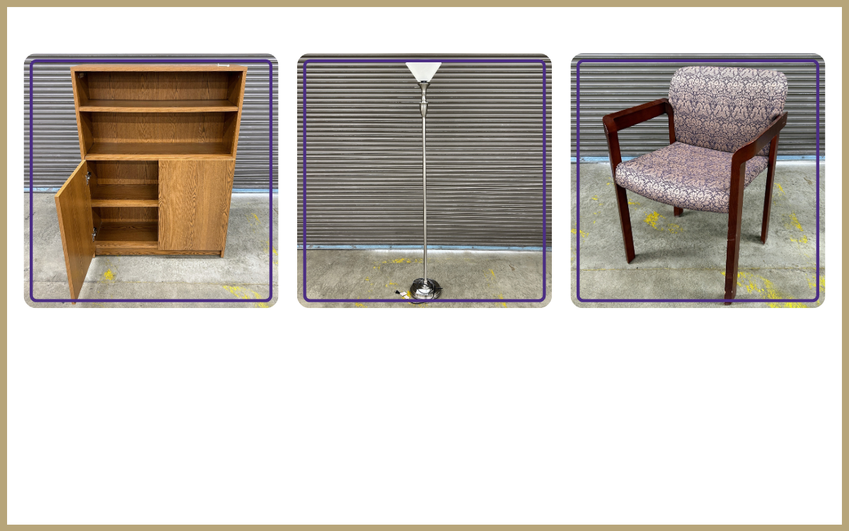 bookshelf, floor lamp, purple flora print chair