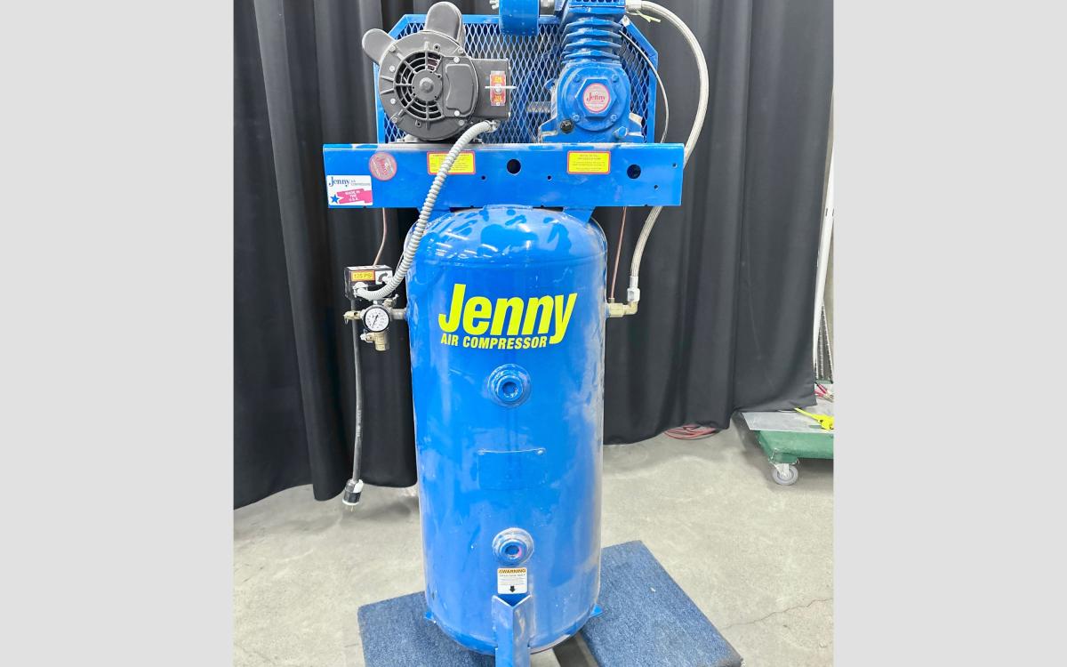 Blue Jenny air compressor.