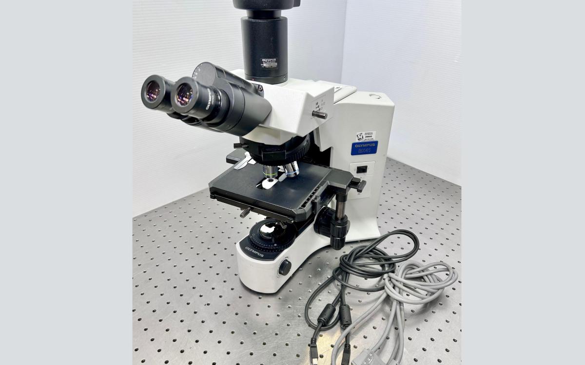 Olympus Microscope with digital camera.