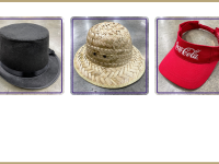 trio of costume hats