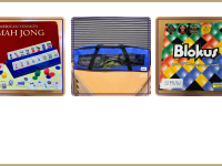Mahjong, Badminton set, Blokus