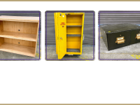 Wood 2 shelf bookcase, large flammables cabinet, steel library card cabinet