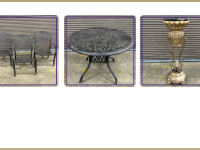 Patio chairs - $25.00 each Patio table - $35.00 Plant stand - $25.00