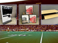 Rolling Whiteboard w/ Vizio TV - $250.00 24" X 30" Frames - $5.00 each Adjustable desktop - $25.00