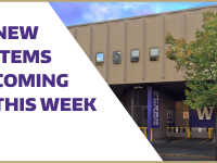 New items coming this week!