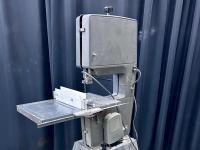 Top of a vintage band saw.