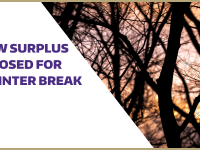 UW Surplus closed for winter break